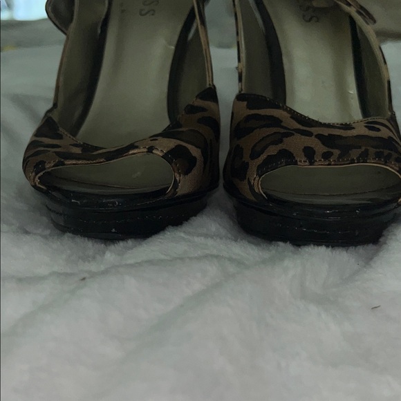 Guess Animal Print Slingback Heels - Picture 3 of 8